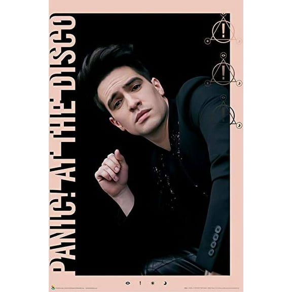 Panic! at The Disco Poster Brendon Urie Pink Border (24x36)