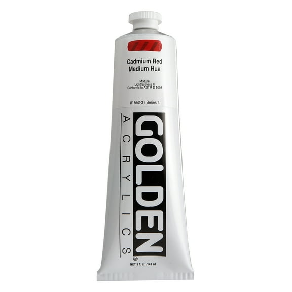 Golden� Heavy Body Acrylic, 5 oz., Cadmium Red Medium Hue