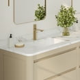 thumbnail image 4 of Stylish Undermount 18"Wx 12"D White Rectangular Bathroom Sink Set of 2 P-205-2, 4 of 10