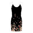 thumbnail image 5 of TAGOLD Womens Summer Dresses,Women Casual V-Neck Sleeveless Bandage Printing Loose Sling Dress, 5 of 5