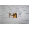 thumbnail image 5 of Bowery Hill 2-light Flame-shaped Bath Vanity Light in Distressed Gold, 5 of 7