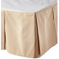 thumbnail image 2 of Violet Linen Box Pleated BedSkirt Pattern, Luxury Ultra Soft Polyester Solid Microfiber Luxury Hotel Quality Fabric, Sand, Twin 48-inch, Luxurious, Bedding Bed Skirt for One Bed, 2 of 2