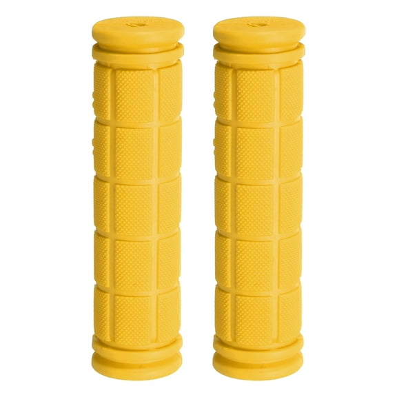 Uxcell Bike Handlebar Grips Non-Slip Rubber Mushroom Bicycle Grips Fit 7/8" Handlebars for Mountain, Yellow