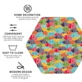 thumbnail image 3 of Lsque Colorful Fish 2 Pattern 4" Drink Coasters Set of 4, PVC Leather Absorbent Coasters, Table Coaster Set Decorative Coffee Cup Coasters Housewarming Gift -Hexagon, 3 of 6