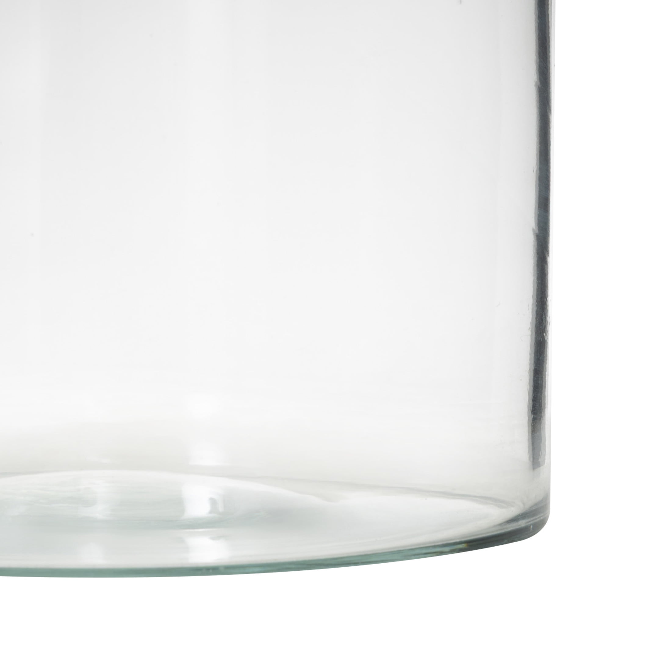 DecMode 10" Wide Glass Vase