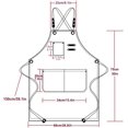 thumbnail image 2 of 2 Pack de delantales de cocina para mujeres y hombres, delantales ajustables con peto y bolsillos, delantales de cocina unisex para asar a la parrilla, hornear, pintar y crear estilo, 2 of 4