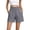 Gray, variant on Nestiefly Linen Shorts for Womens Casual Summer High Waisted Wide Leg Lounge Beach Vacation Shorts with Pockets 2026 Spring Black XL
