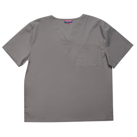 

Tropi Men s Scrub Top Uniforms for Men (Small Grey)