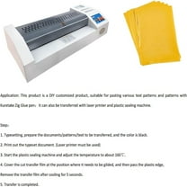 1bag 50 Sheets Goldenrod A4 Hot Foil Stamping Paper 29x18.5cm Rectangle Metallic Transfer Foil Paper Hot Foil Sheets for Card Leather Decoration Plastic