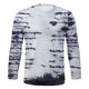 thumbnail image 5 of Tops de hombre Camiseta estampada vintage Blusa informal de manga larga popular personalizada Pompotops oipoqjl1679, 5 of 5