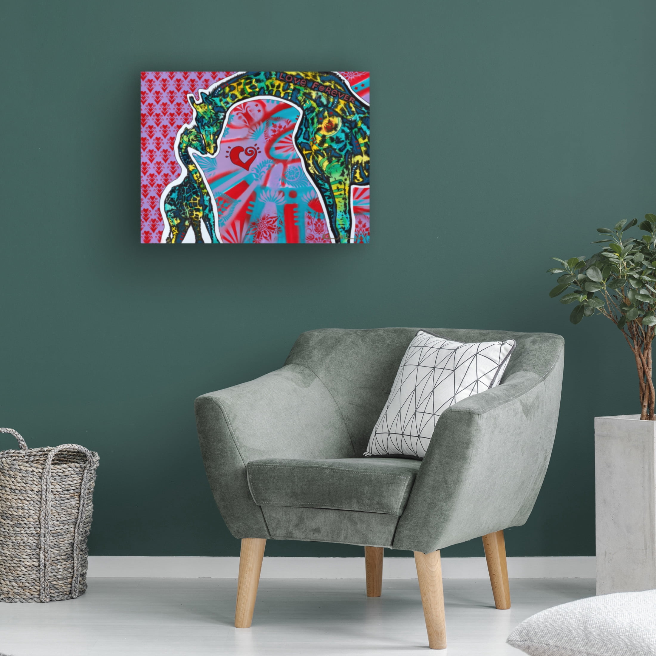 Canvas Wall Art - Dean Russo 'Love Forever' Wall Art for Living Room, Bedroom, or Office Décor by Trademark Fine Art - 24 x 18 Inches