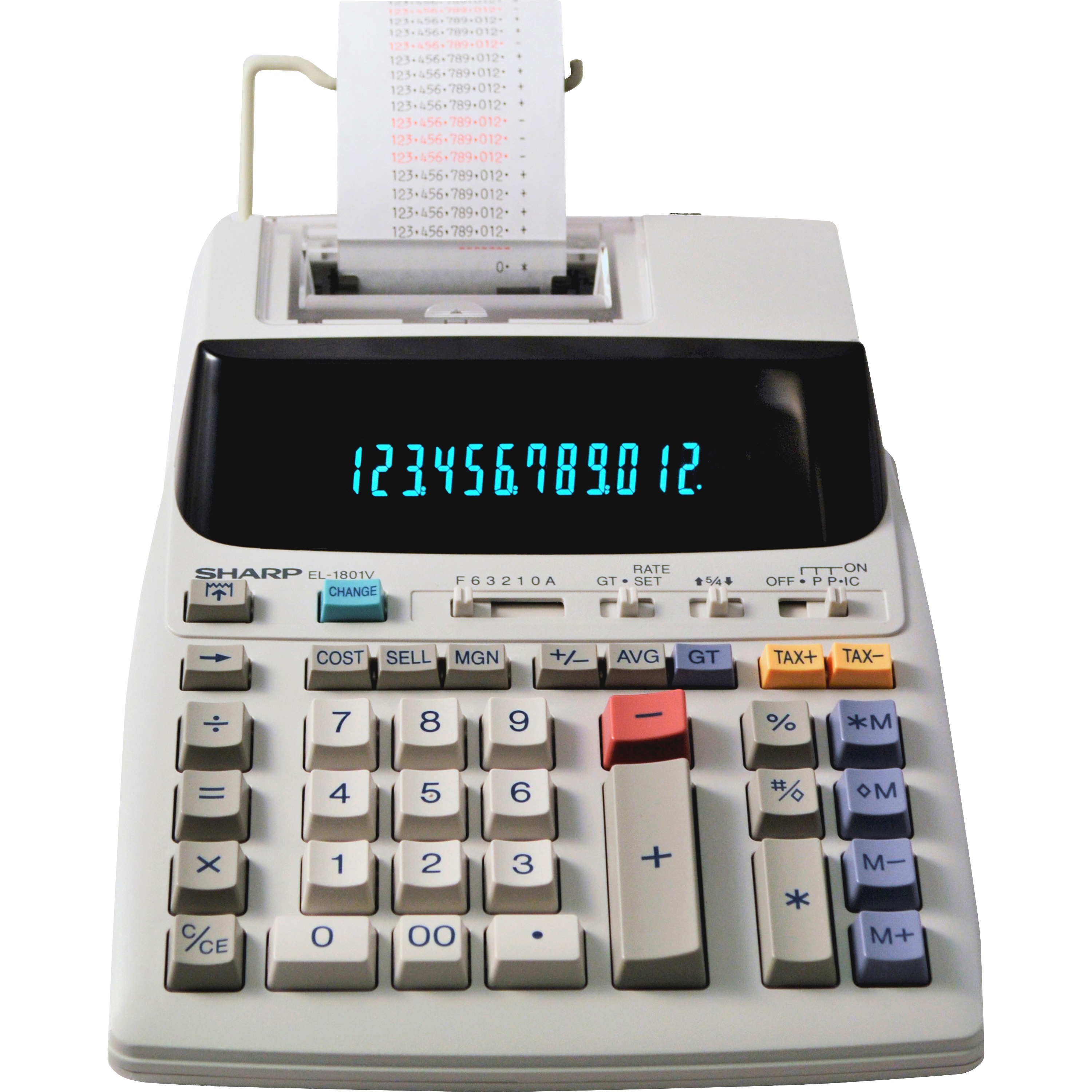 Sharp Calculators, SHREL1801V, Sharp EL1801V Serial Printer Calculator