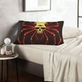 thumbnail image 6 of Xecao Red Skull Spider for Decorative Throw Pillow Case for Couch,Sofa or Bed Set,Pillow Cover for Sofa Home Decor Ideal Gift(Pillow core not included)-14"x20", 6 of 6
