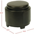 thumbnail image 2 of Safavieh Round Storage Tray Ottoman, 2 of 3