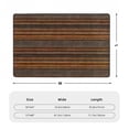 thumbnail image 7 of YFYANG 72"x48" Non-Slip Flannel Carpet Doormat, Living Room Bedroom Office Decorative Area Rugs, Indoor Brown Vintage Stripes Floor Mats, 7 of 7