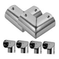 thumbnail image 5 of HEMOTON  6 Pcs Clamps Stainless Steel Connectors Fence Parts Pipe Silver, 5 of 8