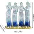 thumbnail image 3 of Leutsin Sisters by My Side - Sea Glass Four Sisters Celebrates Friendships Four Sisters Sculpture,Friend Birthday Gifts for Women,Special Holiday Friendship Day Present for Besties Female, 3 of 8