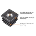 thumbnail image 4 of Uxcell 12 Pack Inserts for Square Tubes with M8 Thread, for 0.98"x0.98" OD Square Tube Furniture Leg Plug, 4 of 6