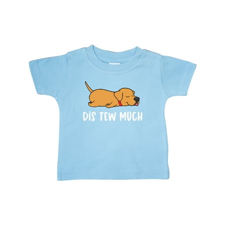 

Inktastic Napping Dis Tew Much Golden Labrador Retriever Gift Baby Boy or Baby Girl T-Shirt