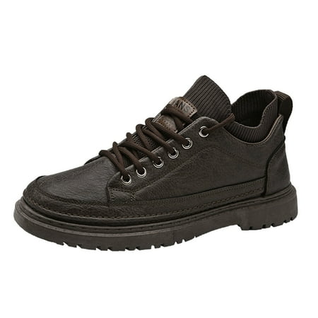 

ASEIDFNSA Shoes Men Casual Leather Shoes for Men Casual Wide 2022 New Men S Fashion Trend Car Stitching Round Toe Canvas Casual Sports Comfortable Single And Velvet Sports Running Shoes