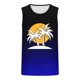 thumbnail image 4 of Camiseta sin mangas de cuello redondo para hombre, estampada, informal, deportiva, elástica, de moda, de poliéster., 4 of 4