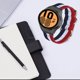 thumbnail image 4 of Correa de repuesto para reloj inteligente de lona para reloj inteligente Watch 4 de 40 mm y 44 mm para Watch 4 Classic de 46 mm y 42 mm con 3 rayas azules, blancas y rojas, 4 of 5