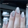 thumbnail image 3 of Esmalte de uñas en gel semipermanente con efecto ojo de gato, magnético, de color nude, con purpurina brillante, para decoración de uñas, con LED y UV, 3 of 5