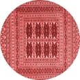 thumbnail image 1 of Ahgly Company Indoor Round Southwestern Red Country Area Rugs, 8' Round, 1 of 4