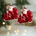 thumbnail image 4 of HengDidi 2 Pc Christmas Snowman Ornament Set for Tree Hanging Decor Small Pendant Festive Home Party Decoration, 4 of 6