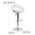 thumbnail image 6 of Emma + Oliver Adjustable Height Rounded Back Bar Stools, White, 6 of 12