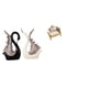 thumbnail image 1 of Figuras De Cisne, Escultura De Cerámica Y Sofá De Madera En Miniatura, Modelo Para Casa De Muñecas, Adorno De Escritorio, Estante, Chimenea De Aniversario, Muebles De Simulación, Juguete., 1 of 8