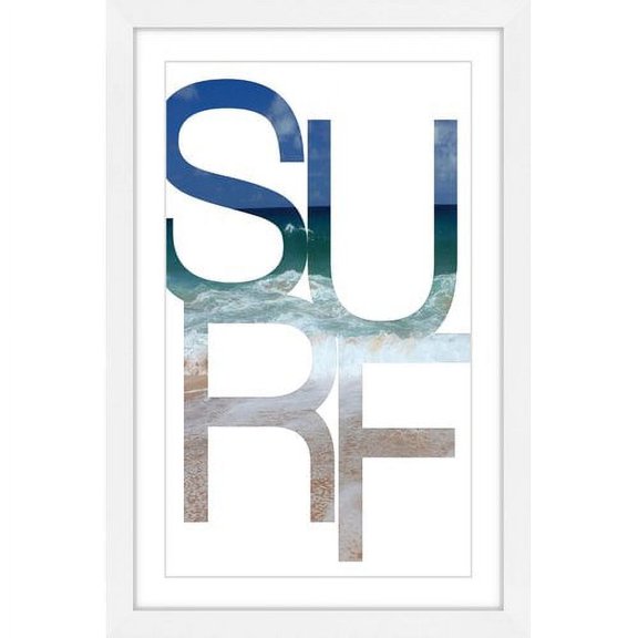 Marmont Hill "Surf Water" by Diana Alcala Framed Painting Print