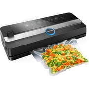 GERYON Food Vacuum Sealer for Food Savers Built-in Cutter with Starter Kit Dry & Moist Food Modes