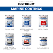 Clear, Rust-Oleum Marine Coatings Gloss Spar Varnish-207008, 1 qt
