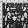 thumbnail image 3 of oneOone Cotton Poplin White Fabric Halloween Sewing Material Print Fabric By The Yard 42 Inch Wide, 3 of 4