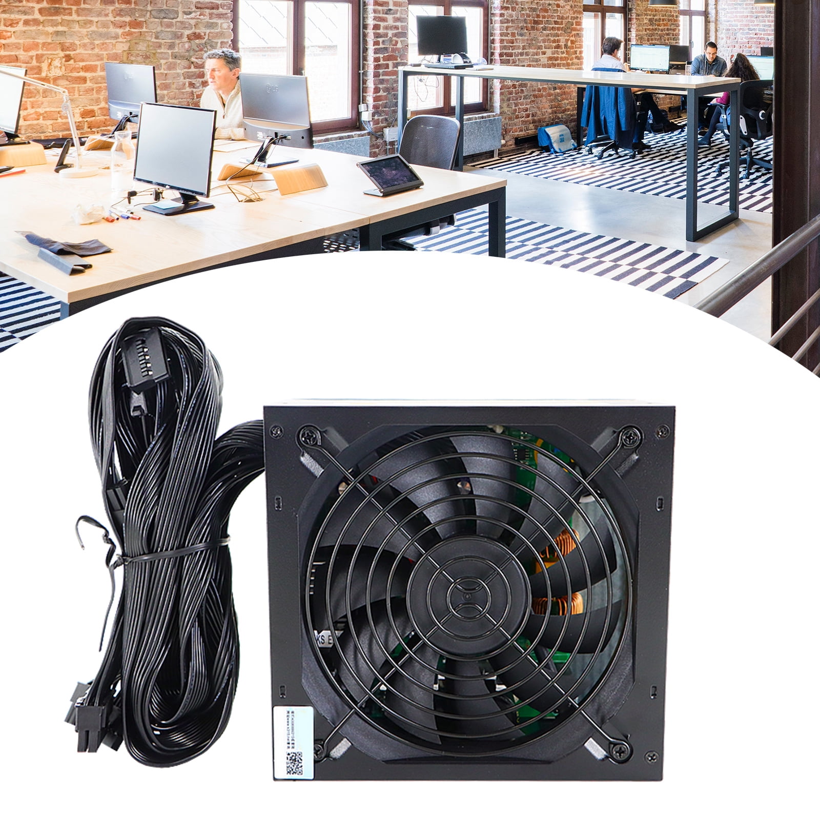 Advanced 550W Gaming Power Supply With Thermal Control and 700W Peaks Output Rate 550W Power Supply for Computer