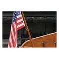 thumbnail image 2 of 30" Brown Solid Traditional Teak Wood Flag Pole, 2 of 2