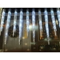 GE 20Count 100 LED Twinkling Ice Crystal Icicle Set, Crystal White
