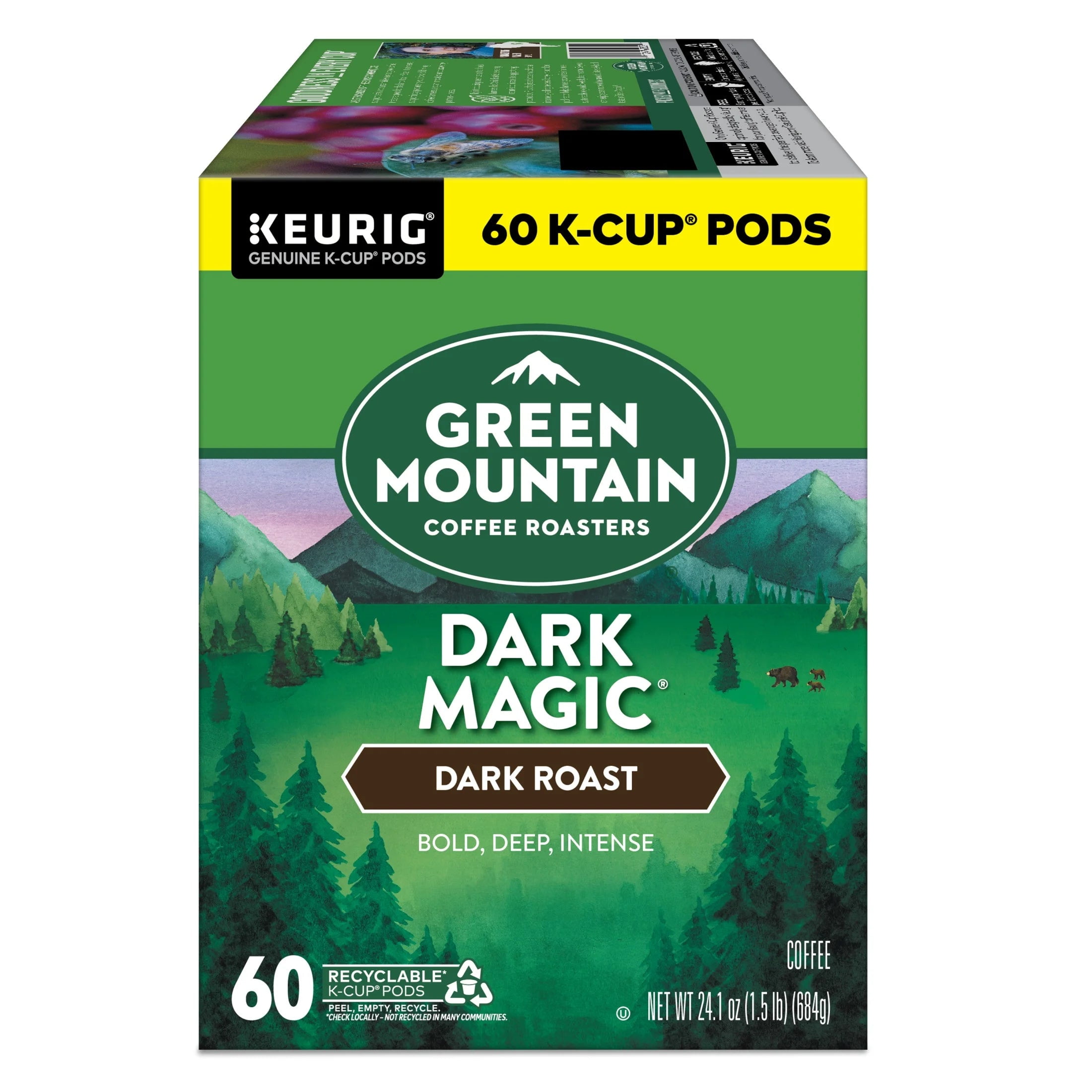 , Dark Magic Dark Roast K-Cup Coffee Pods, 60 Count