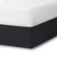 thumbnail image 1 of Faldón de Cama Cepillado Doble Bare Home Colección Premium 1800 Color Negro, 1 of 5