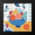 thumbnail image 2 of Zaman, Farida 12x12 Black Modern Framed Museum Art Print Titled - Fruit Still Life I, 2 of 5