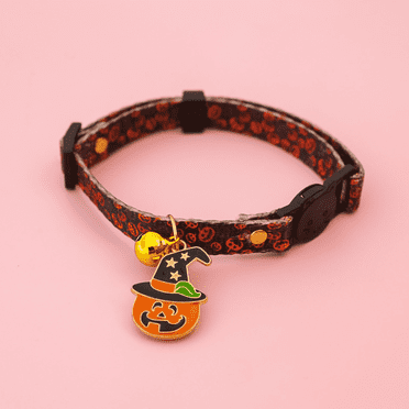 GASTROPOD Pet Collar,Whimsical Dog Collar and Kitten Collar with Charming Pumpkin Design,Adjustable Safety Pet Collar for Seasonal Joy