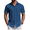 Dark Blue, variant on Mens Casual Shirts Short Sleeve Untucked Casual Dress Shirts