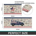 thumbnail image 2 of 4th of July Kitchen Rug and Mat Set of 2, American Flag Truck Gnome Distressed Style Non-Slip Comfortable Washable Floor Mats for Kitchen Sink Fronts and Home Decor, 17x30+17x47 Inch, 2 of 6