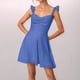 thumbnail image 2 of Vestido sin espalda de gasa lisa para mujer - Tirantes finos, ropa de oficina/casual - Tallas S-XL, 2 of 5