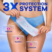 Always Ultra Thin Pads Without Wings, Size 2, Long Super Absorbency, 40 Count