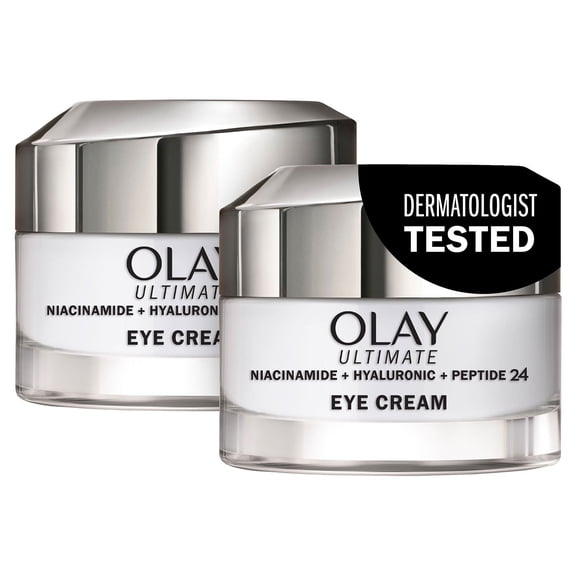 Olay Ultimate Niacinamide Hyaluronic Peptide Eye Cream 0.5 Fl Oz (2 Pack)