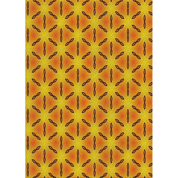 Ahgly Company Indoor Rectangle Patterned Mahogany Brown Novelty Area Rugs, 2' x 4'
