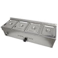 thumbnail image 2 of TECHTONGDA LP Gas Food Warmer Canteen Steam Heater 4-Pan with Pressure Relief Valve, 2 of 9