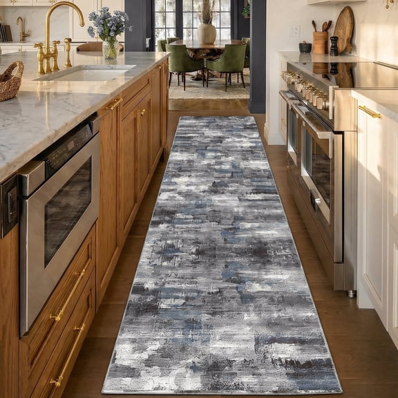 2'x8' Kitchen Runner Rug,Non-Slip Entryway Runner Laundry Rug,Boho Indoor Machine Washable Hallway Runner Rugs Throw Carpet for Living Room Bedroom Dining Room Hallway Kitchen